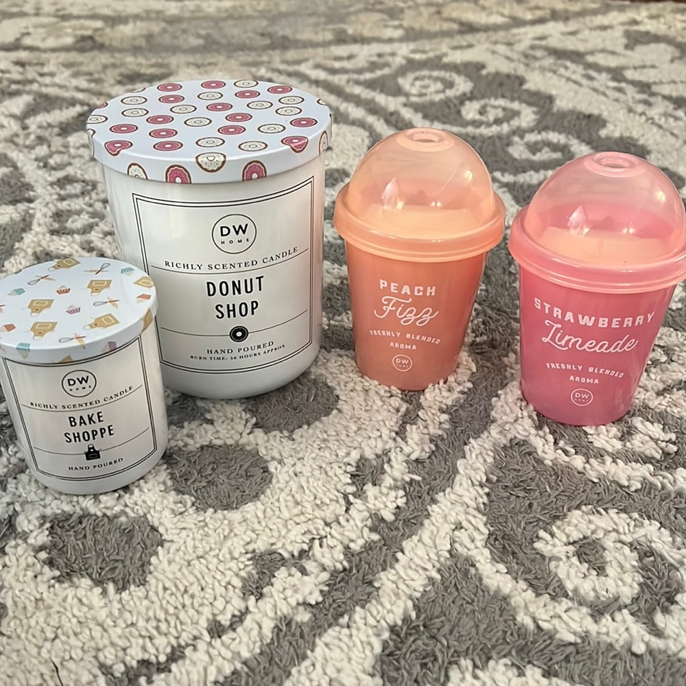 DW Home candle bundle, bakery and summer drink scents, NEW!